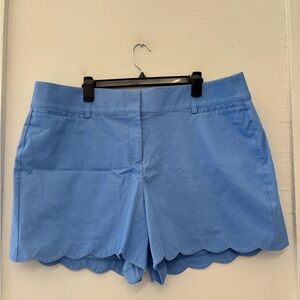 Lane Bryant The Allie Blue Scalloped Hem Women Shorts Size 20